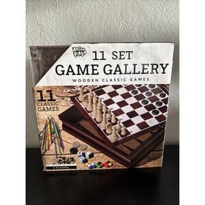 Anker Play Family Game Gallery 11 Classic Wooden Games Set